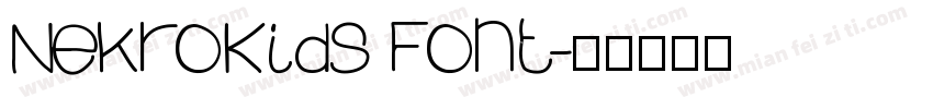 NekroKids Font字体转换